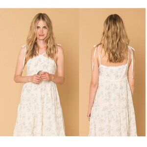 ATHENA PROCOPIOU tiered mini dress sz 1 S cotton silk Romance in the Wind